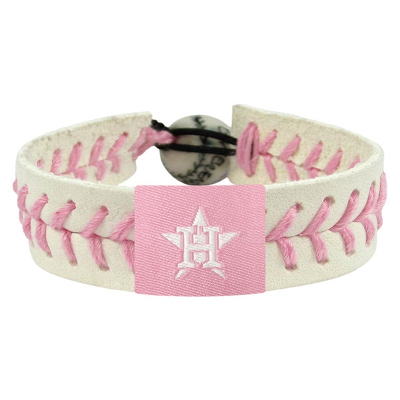 Gamewear Houston Astros Pink Baseball Bracelet