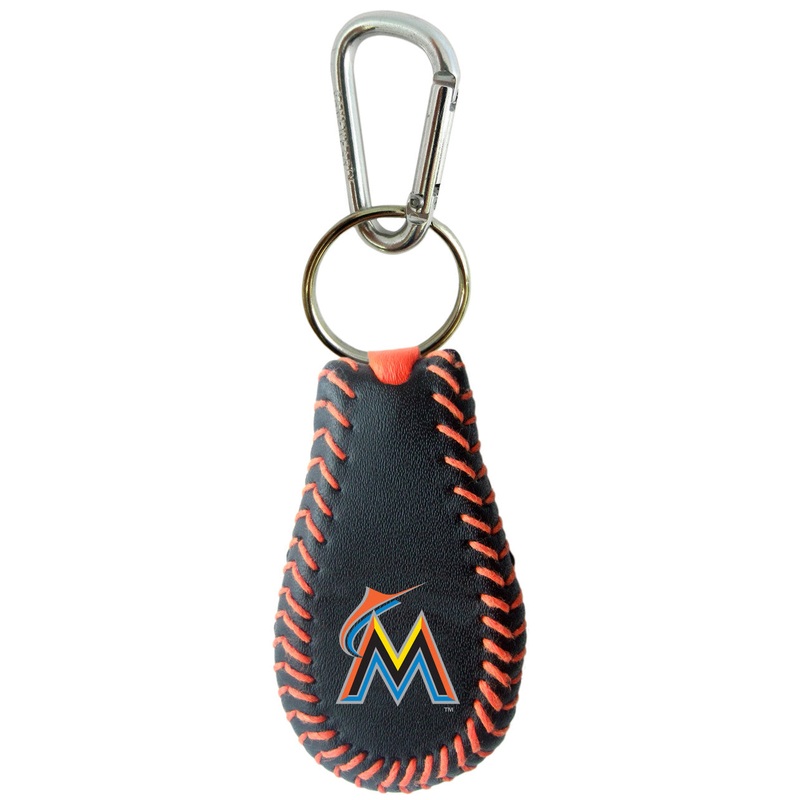 Gamewear Miami Marlins Team Color Baseball Keychain