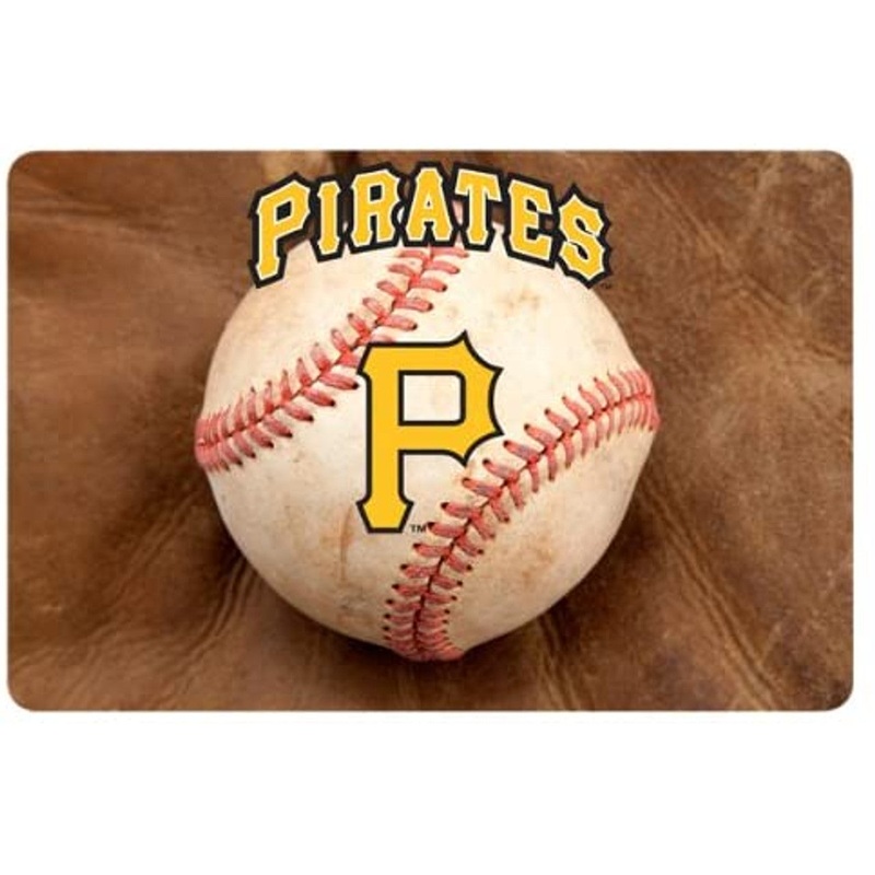 Gamewear Pittsburgh Pirates Classic Baseball Pet Bowl Mat Size Large