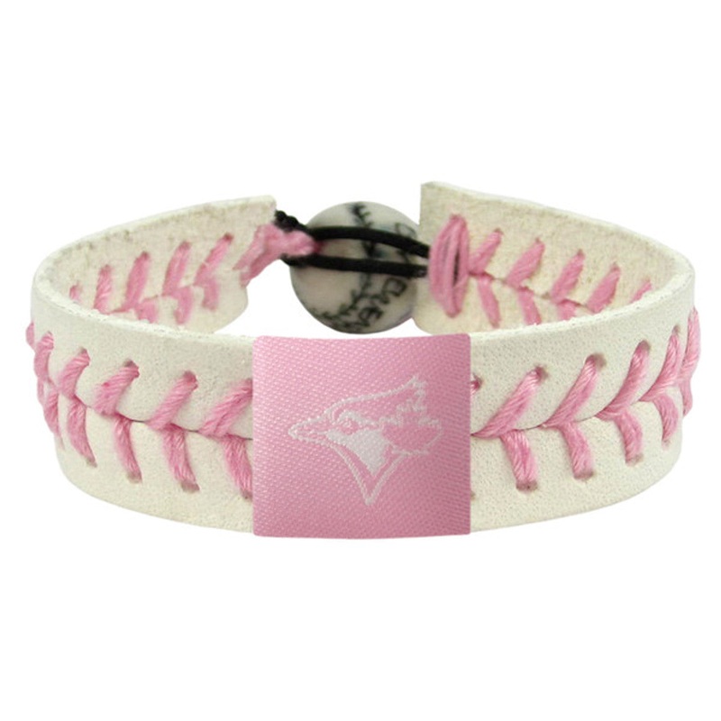 Gamewear Toronto Blue Jays Pink Baseball Bracelet