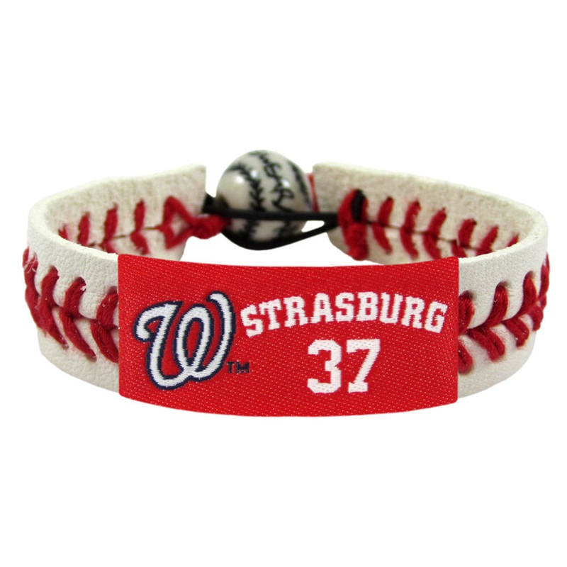 Gamewear Washington Nationals Stephen Strasburg Classic Baseball Bracelet