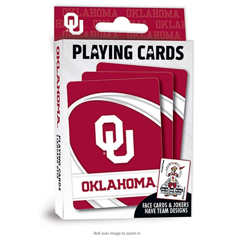 Masterpieces Puzzle Company Oklahoma Sooners Logo Playing Cards