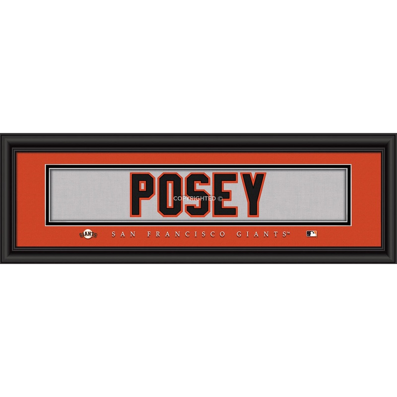 Prints Charming San Francisco Giants Buster Posey Signature Print 8×24