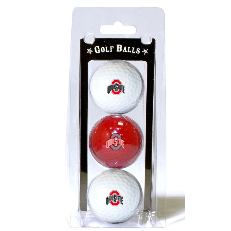 Team Golf Ohio State Buckeyes 3 Pack of Golf Balls