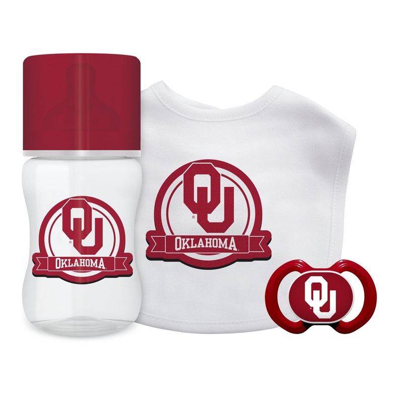 Baby FanaticOklahoma Sooners Baby Gift Set 3 Piece
