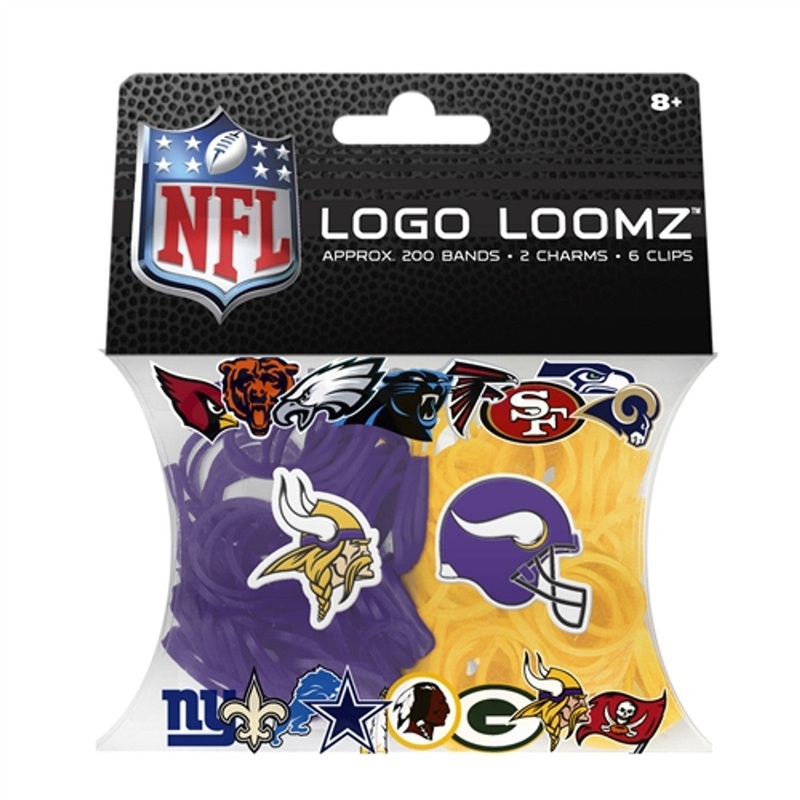 Forever Collectibles Minnesota Vikings Logo Loomz Filler Pack