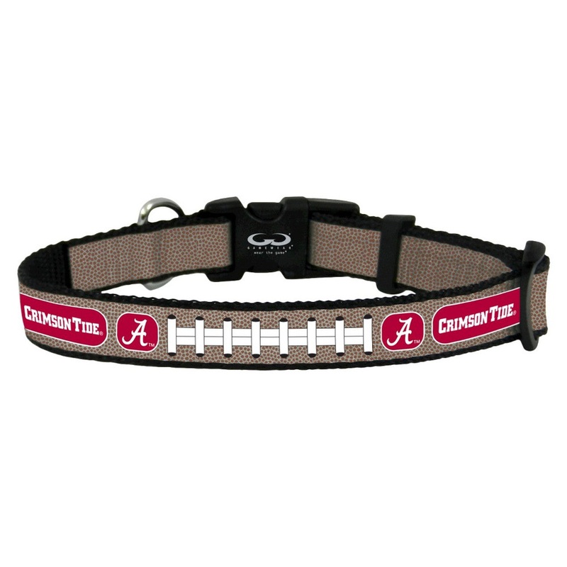 Gamewear Alabama Crimson Tide Reflective Football Pet Collar Size Toy