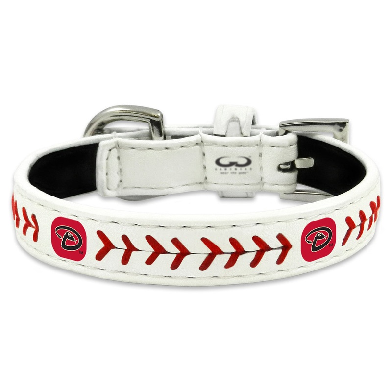 Gamewear Arizona Diamondbacks Classic Baseball Leather Pet Collar Size Toy