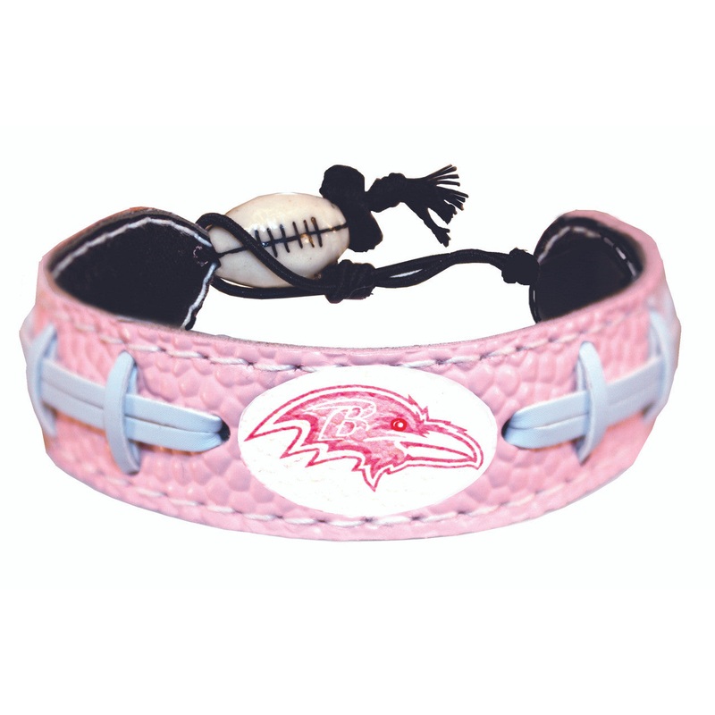 Gamewear Baltimore Ravens Pink Football Bracelet