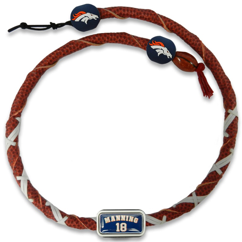 Gamewear Denver Broncos Peyton Manning Design Spiral Football Necklace