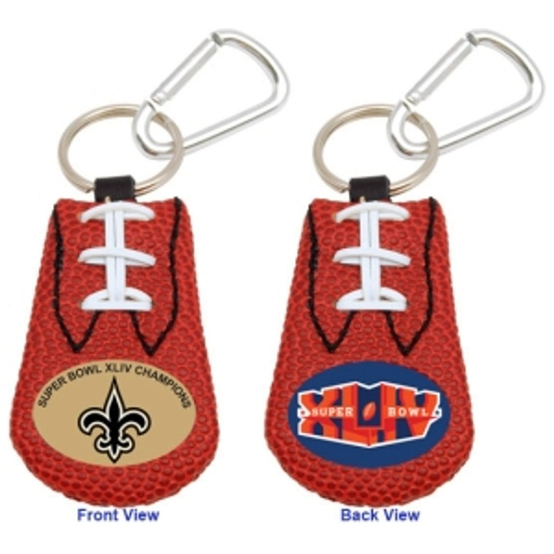 Gamewear New Orleans Saints Super Bowl 44 Champs Classic Football Keychain