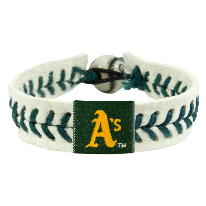 Gamewear Oakland Athletics Genuine Baseball Bracelet