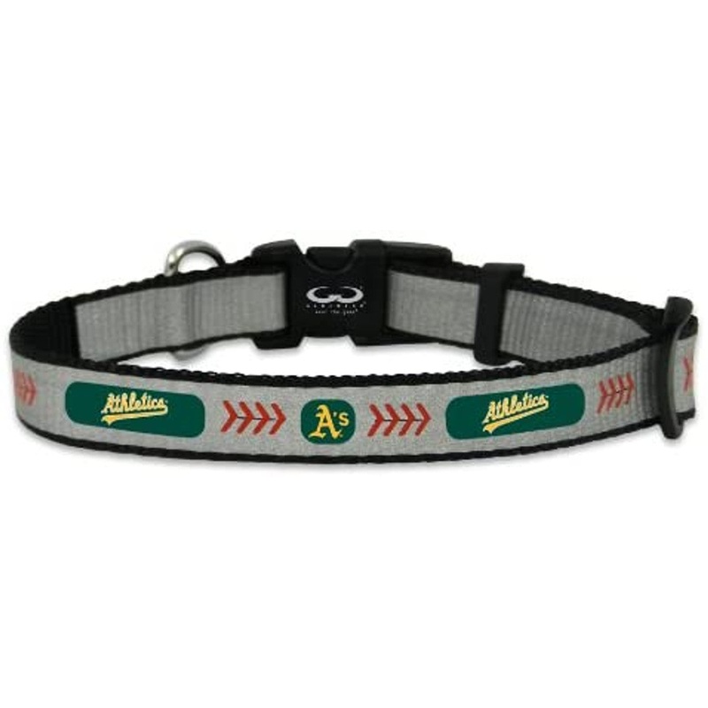 Gamewear Oakland Athletics Reflective Baseball Pet Collar Size Toy