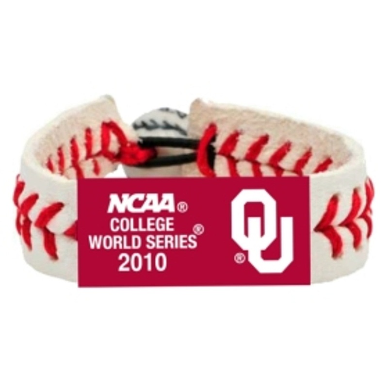 Gamewear Oklahoma Sooners 2010 College World Series Classic Baseball Bracelet