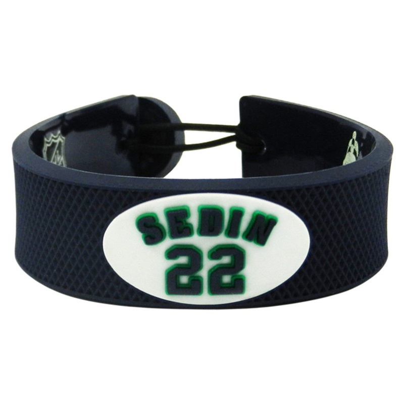 Gamewear Vancouver Canucks Team Color Daniel Sedin Jersey Design Bracelet