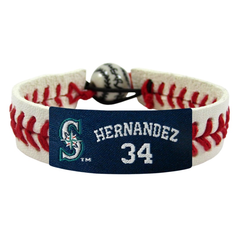GamewearSeattle Mariners Felix Hernandez Classic Baseball Bracelet