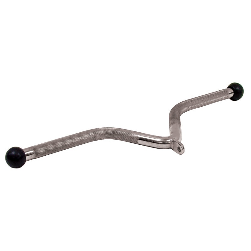 York V Shape Chrome Bar W/ Rubber Ends