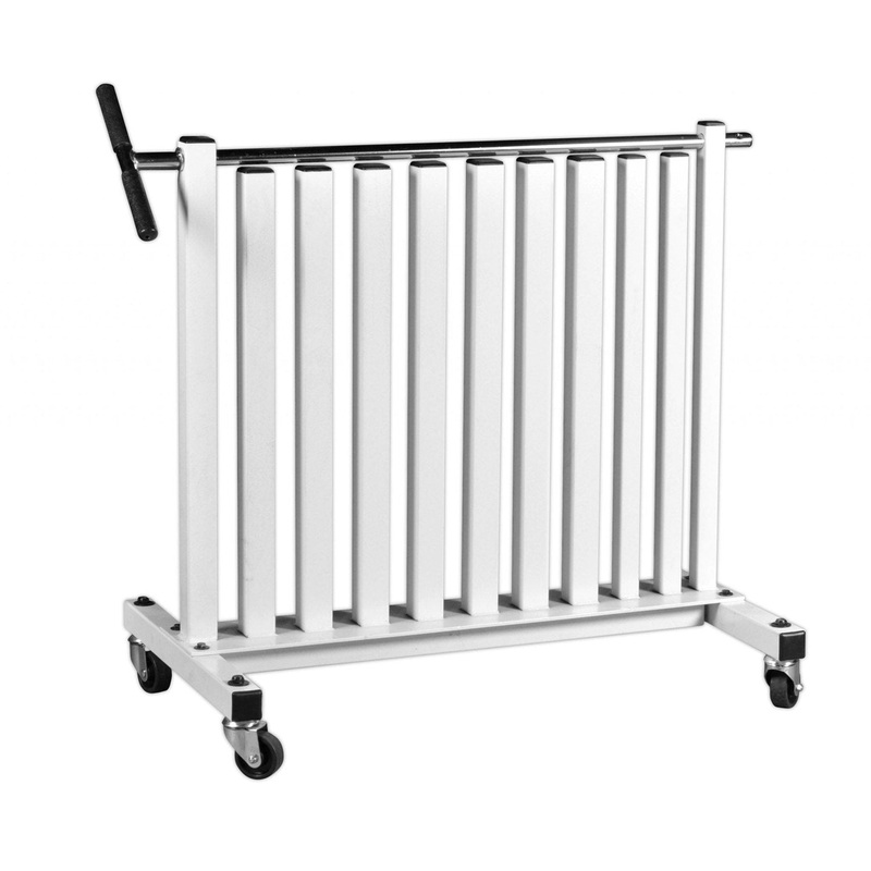 York Vinyl Fitbell Rack w/ Security Bar