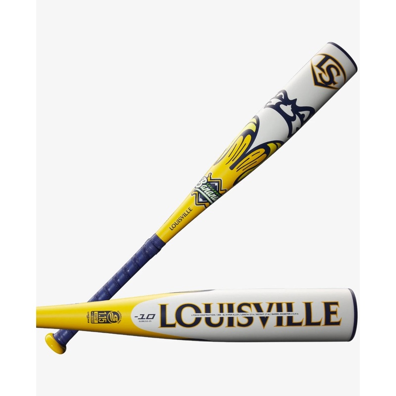2025 Louisville Slugger Savannah Bananas Junior Big Barrel 2 3/4 -10 Senior League USSSA Baseball bat
