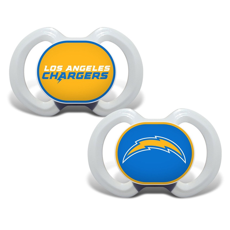 Baby Fanatic Los Angeles Chargers Alternate 2 Pack Pacifier