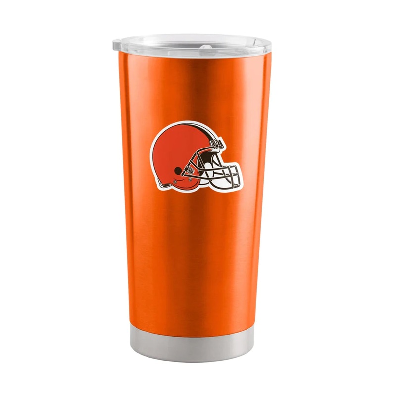 Logo Brands Cleveland Browns 20oz Stainless Steel Travel Tumbler