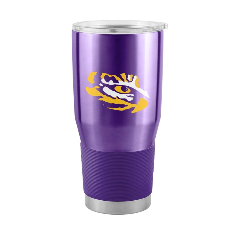 Logo Brands LSU Tigers 30oz Stainless Steel Travel Tumbler