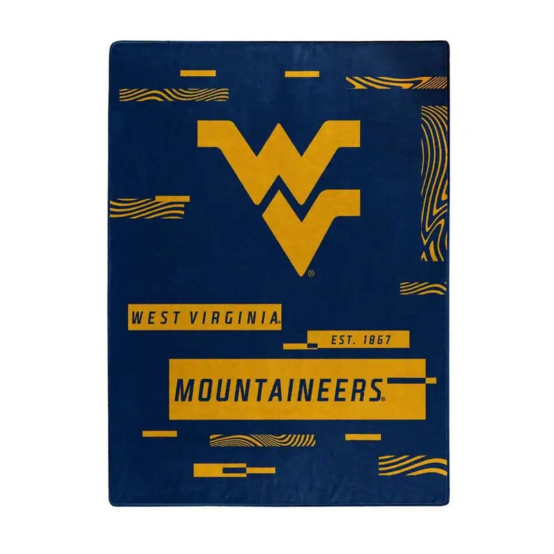 Northwest Company West Virginia Mountaineers Raschel Digitize Design Blanket 60×80
