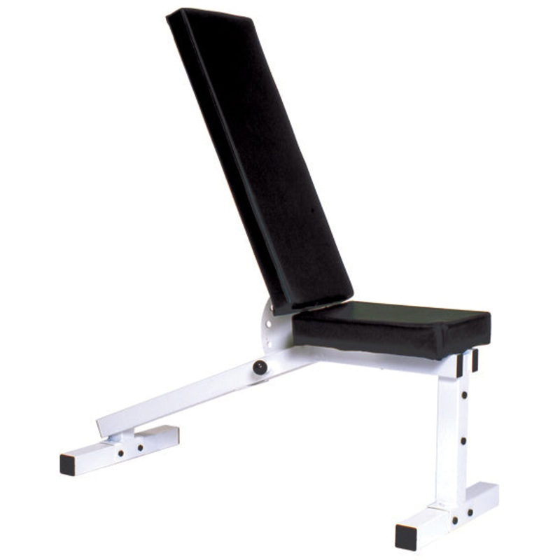 York Pro Series 206ID White  w/ Adjustable Incline / Decline Bench