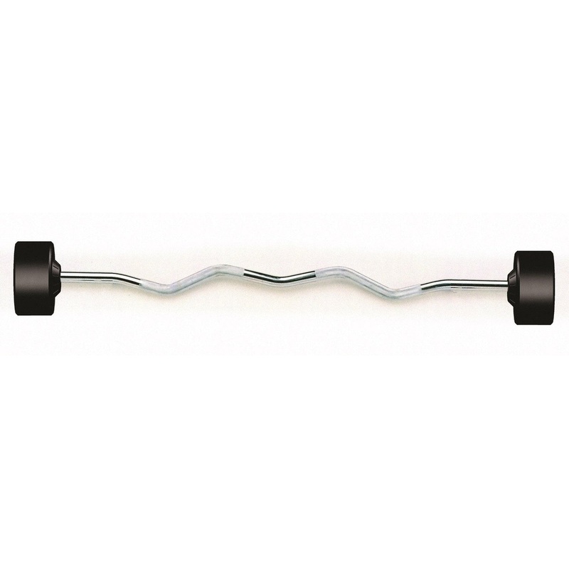York Rubber Fixed Pro Curl Barbell