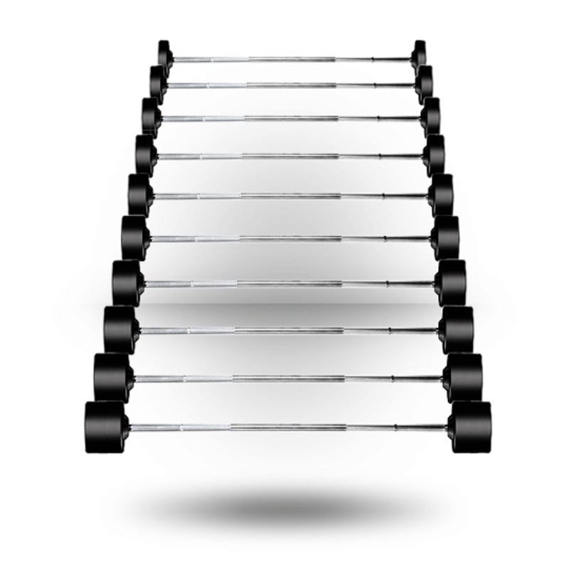 York Rubber Fixed Pro Straight Barbell Set