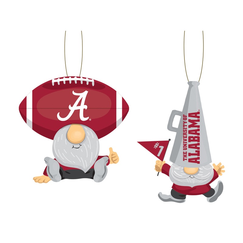 Evergreen Enterprises Alabama Crimson Tide Fan 2 Pack Gnome Ornament