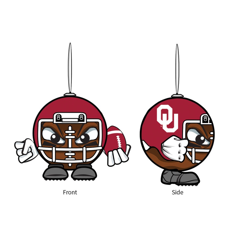 Evergreen Enterprises Oklahoma Sooners Ball Head Ornament