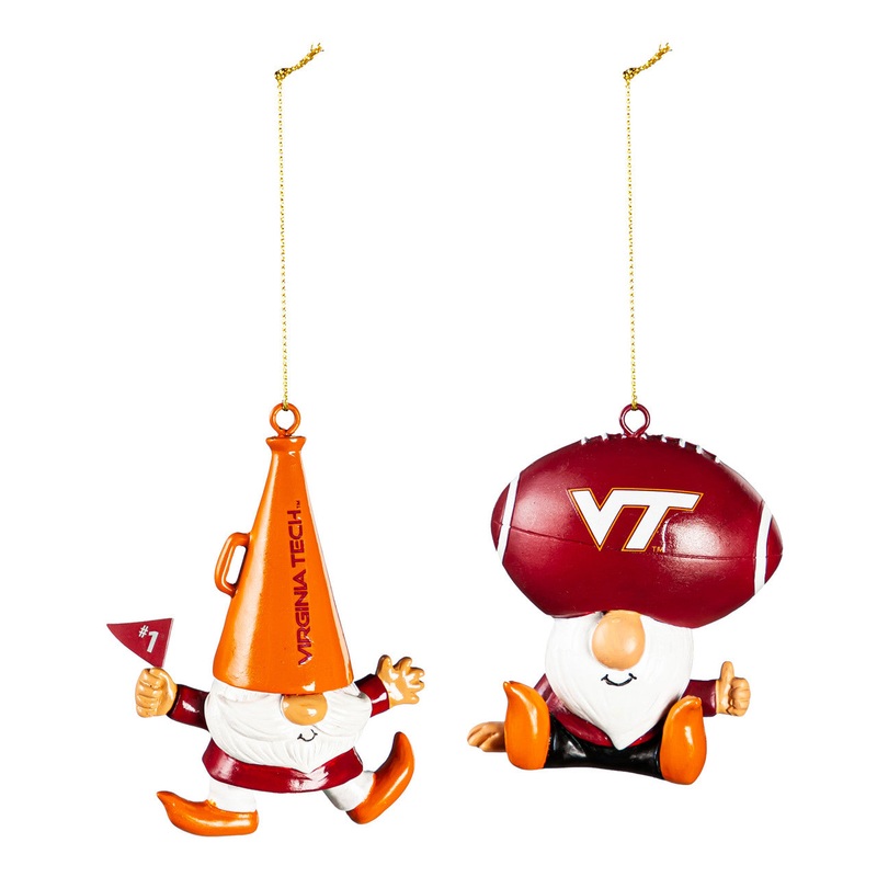 Evergreen Enterprises Virginia Tech Hokies Fan 2 Pack Gnome Ornament