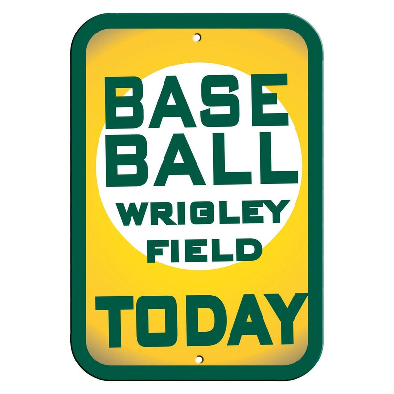 Fremont Die Chicago Cubs Plastic Wrigley Field Baseball Today Design Sign 12×18
