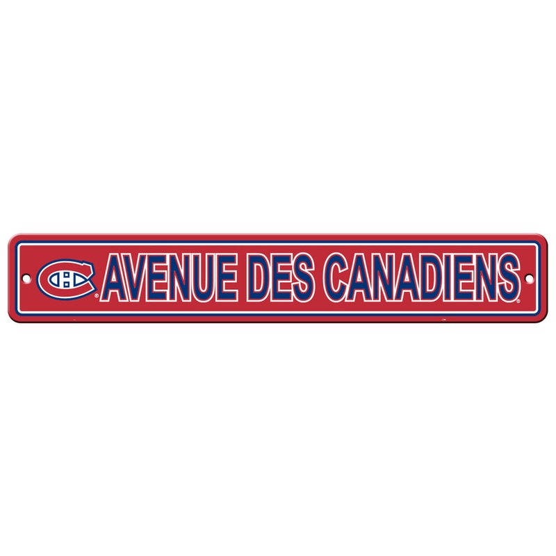 Fremont Die Montreal Canadiens Plastic Street Style Sign 4×24