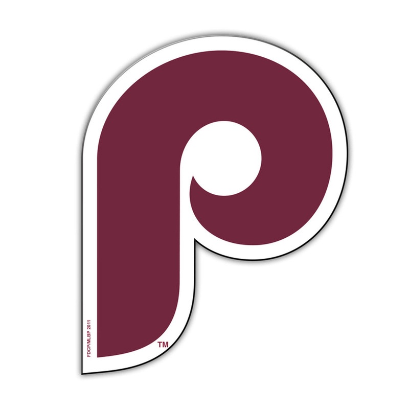 Fremont Die Philadelphia Phillies 12 Inch Retro P Logo Car Style Magnet