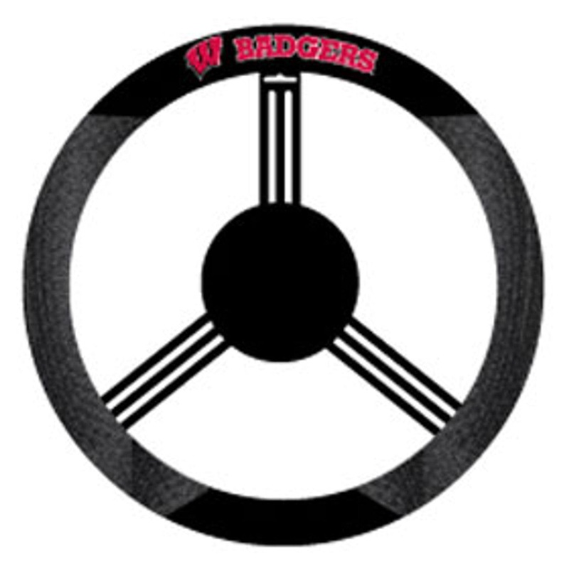 Fremont Die Wisconsin Badgers Mesh Steering Wheel Cover