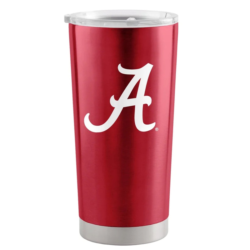 Logo Brands Alabama Crimson Tide 20oz Stainless Steel Travel Tumbler