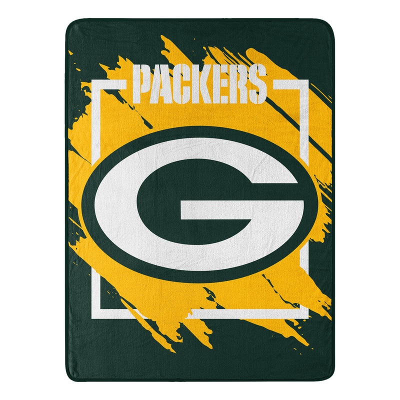 Northwest Company Green Bay Packers Micro Raschel Dimensional Design Blanket 46×60