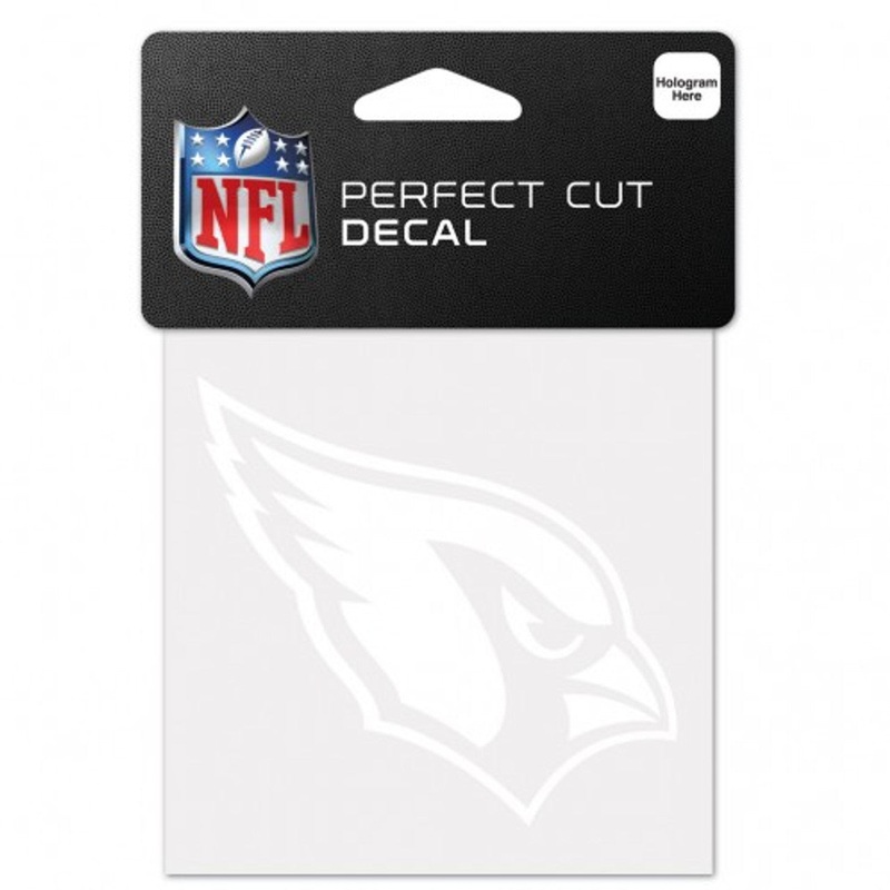 Wincraft Arizona Cardinals White Perfect Cut Decal 4×4