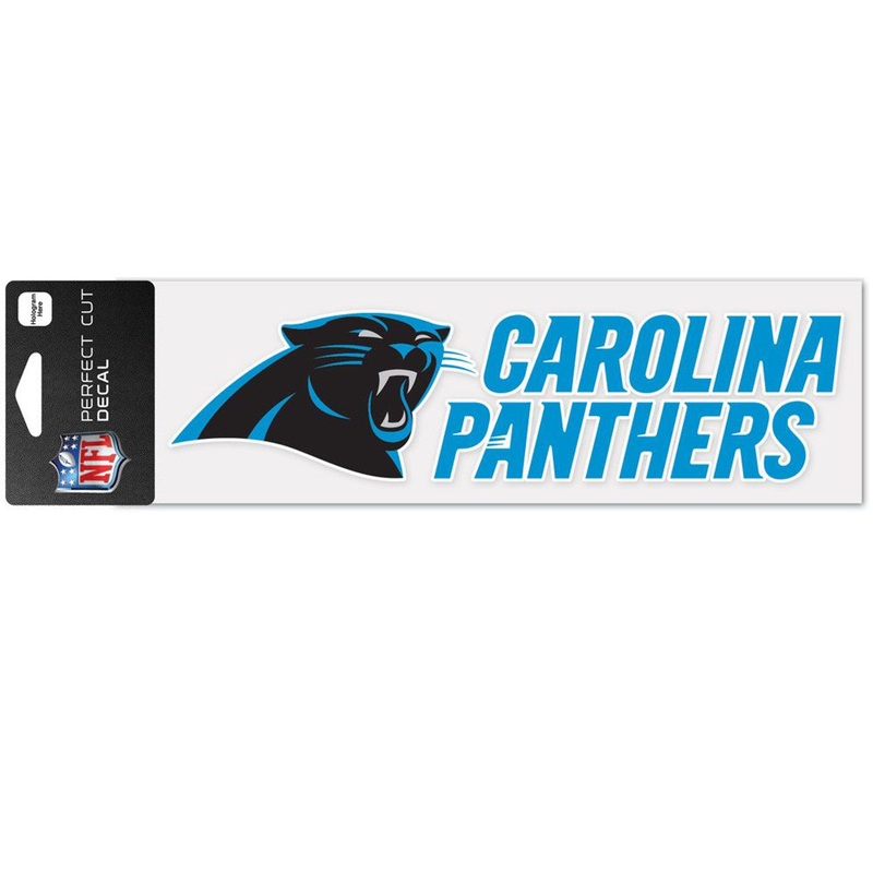 Wincraft Carolina Panthers Wordmark Color Perfect Cut Decal 3×10