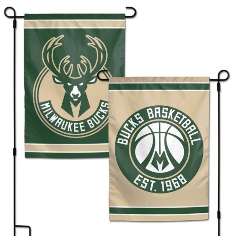 Wincraft Milwaukee Bucks 2 Sided Garden Style Flag 12×18