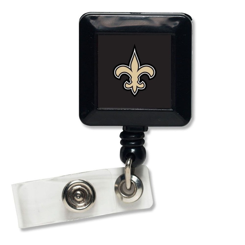 Wincraft New Orleans Saints Retractable Square Badge Holder