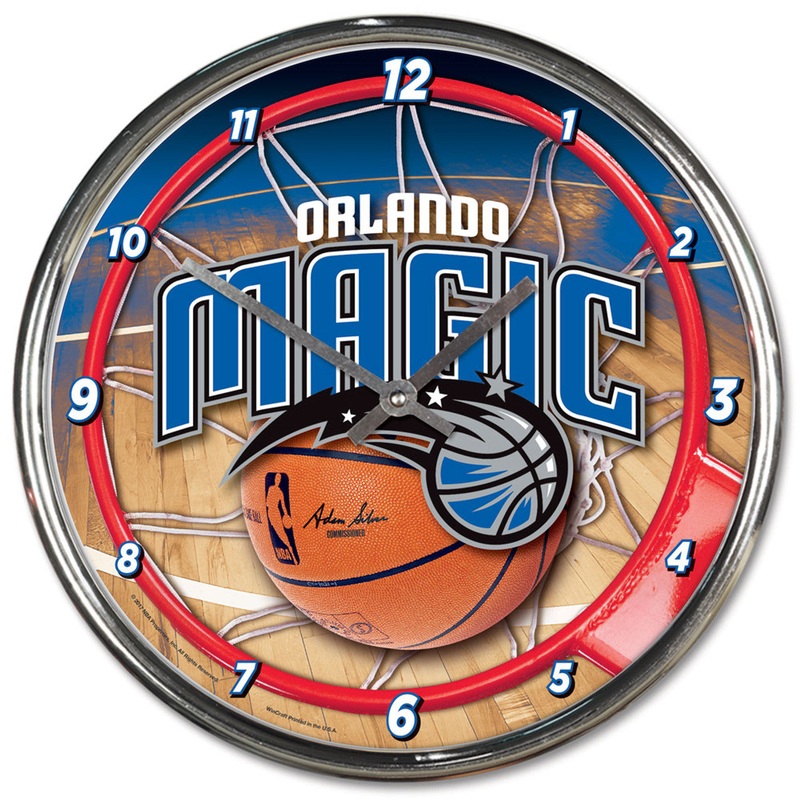 Wincraft Orlando Magic Chrome Round Wall Clock