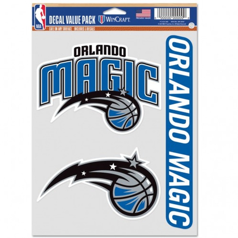 Wincraft Orlando Magic Fan 3 Pack Multi Use Decal
