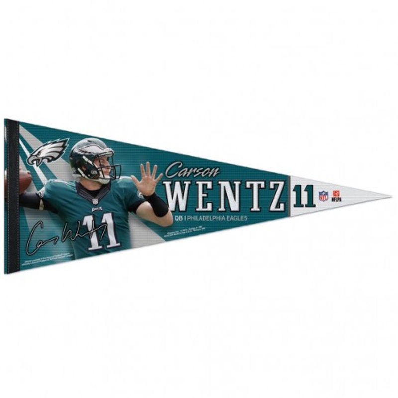 Wincraft Philadelphia Eagles Premium Style Carson Wentz Design Pennant 12×30 – Special Order