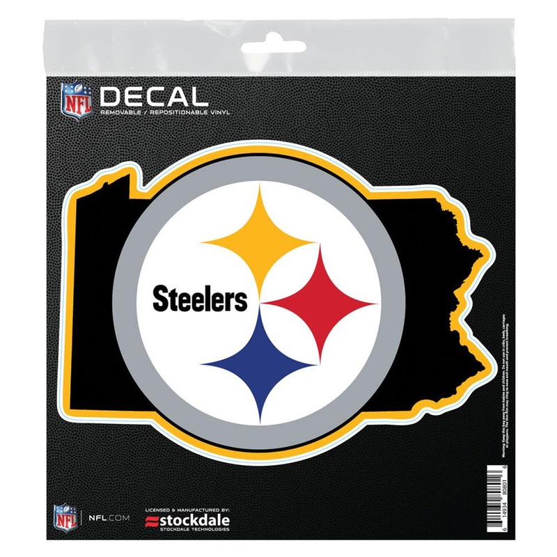 Wincraft Pittsburgh Steelers State Shape All Surface Decal 6×6 – Special Order