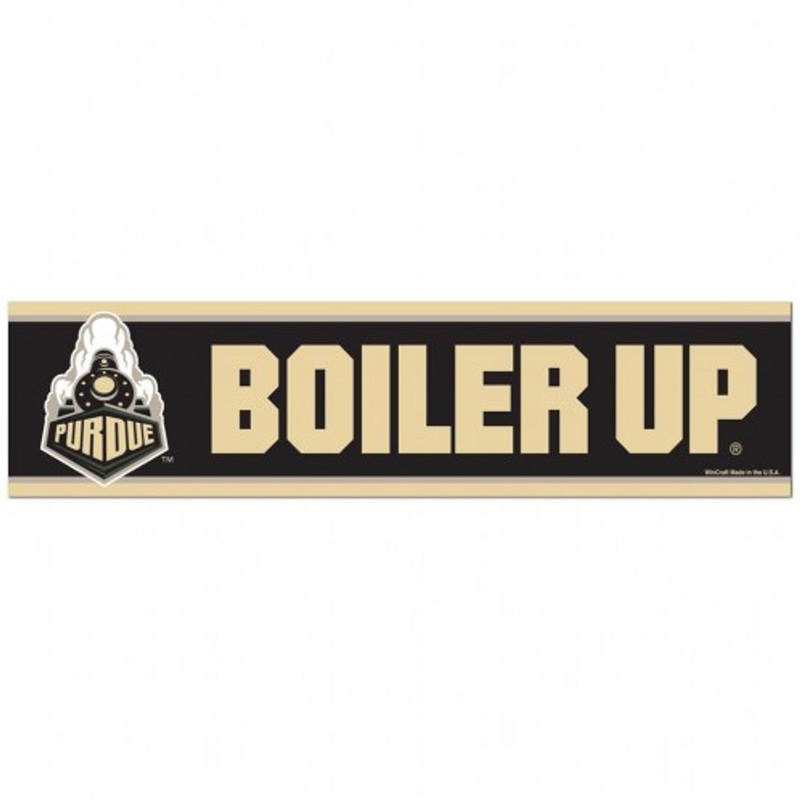 Wincraft Purdue Boilermakers Bumper Strip Style Decal 3×12