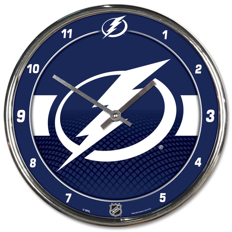 Wincraft Tampa Bay Lightning Chrome Round Wall Clock