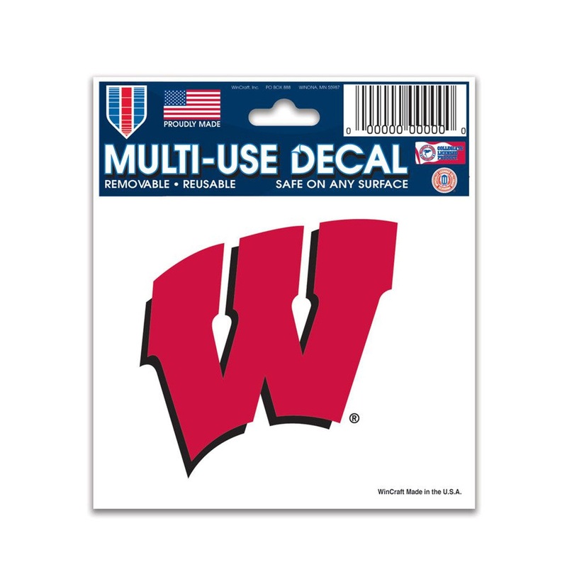 Wincraft Wisconsin Badgers Multi Use Decal 3×4